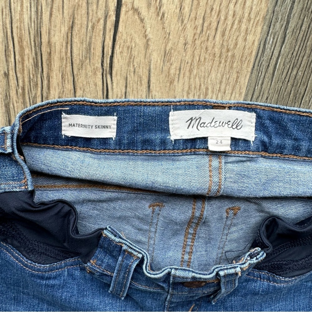 Madewell Maternity Denim Skinny Jeans 24 - Picture 4 of 12